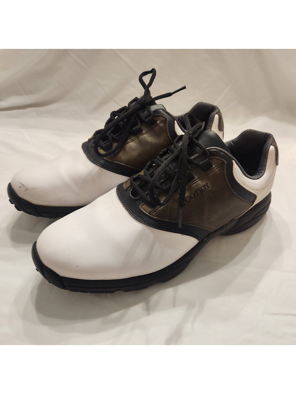 Footjoy Green Joys 45516 Men's Golf Shoes Sz 13 Medium Spikes Oxford Colorblock